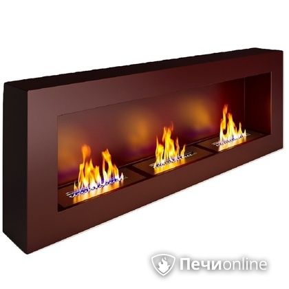 Биокамин ЭкоЛайф Fire Line black burgundy Арома в Мытищах